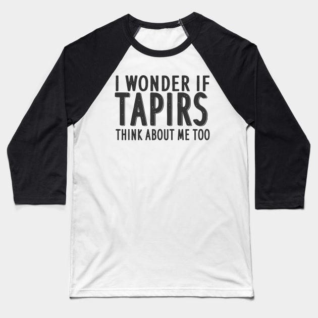 Lowland Tapir Odd-toed Tapir women fan Baseball T-Shirt by FindYourFavouriteDesign